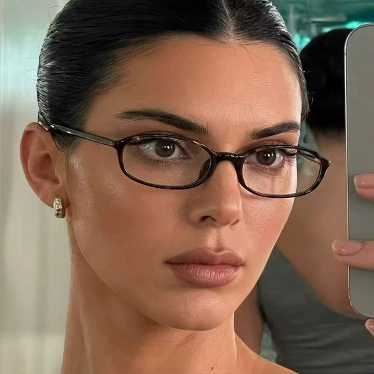 Retro Oval Eyeglasses Women Anti Blue Light Computer Glasses Vintage Narrow Frame Clear Lens Myopia Optical Spectacle Frames