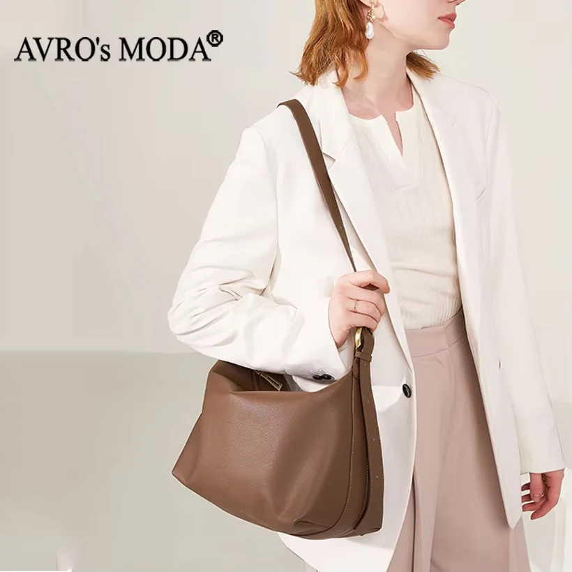 

AVRO's MODA Brand Genuine Leather Bags Luxury Designer Large Capacity Women Fashion Female Crossbody Messenger Tote Zipper Bag