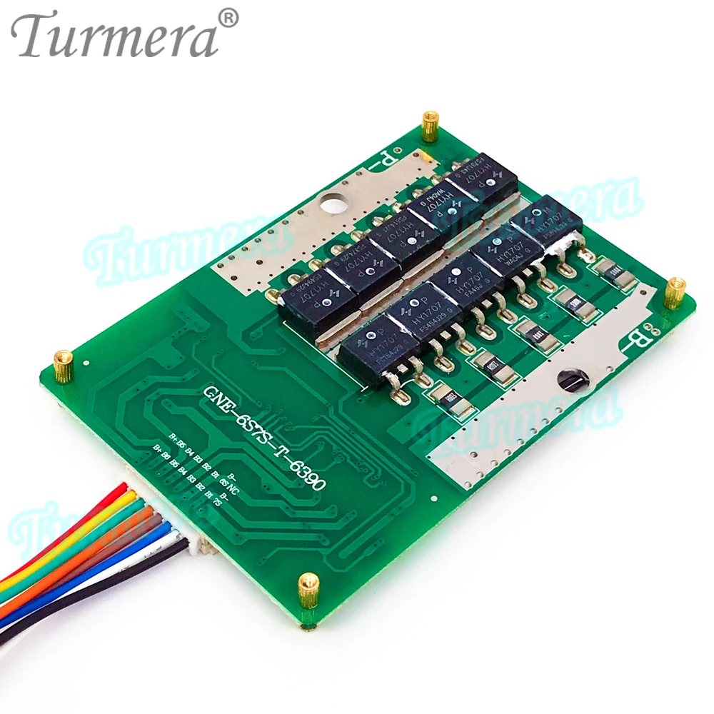 Turmera 6S 24V 7S 29.4V 100A Max. Płytka baterii litowej BMS 300A Balance z NTC do akumulatorów rowerów elektrycznych i e-skuterów