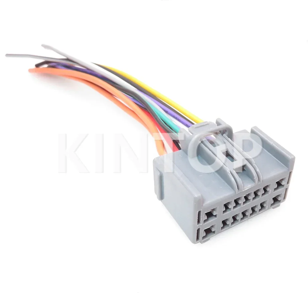 14 Pins AC Assembly Car Radio Stereo Wire Harness CD Plug Adapter Auto Cable Connector