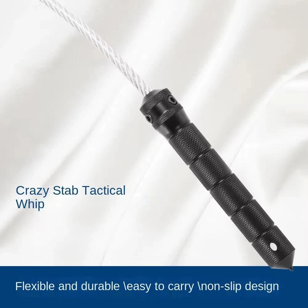 Multi-purpose tactical whip Portable bicycle whip runner whip window breaker self-defense supplies