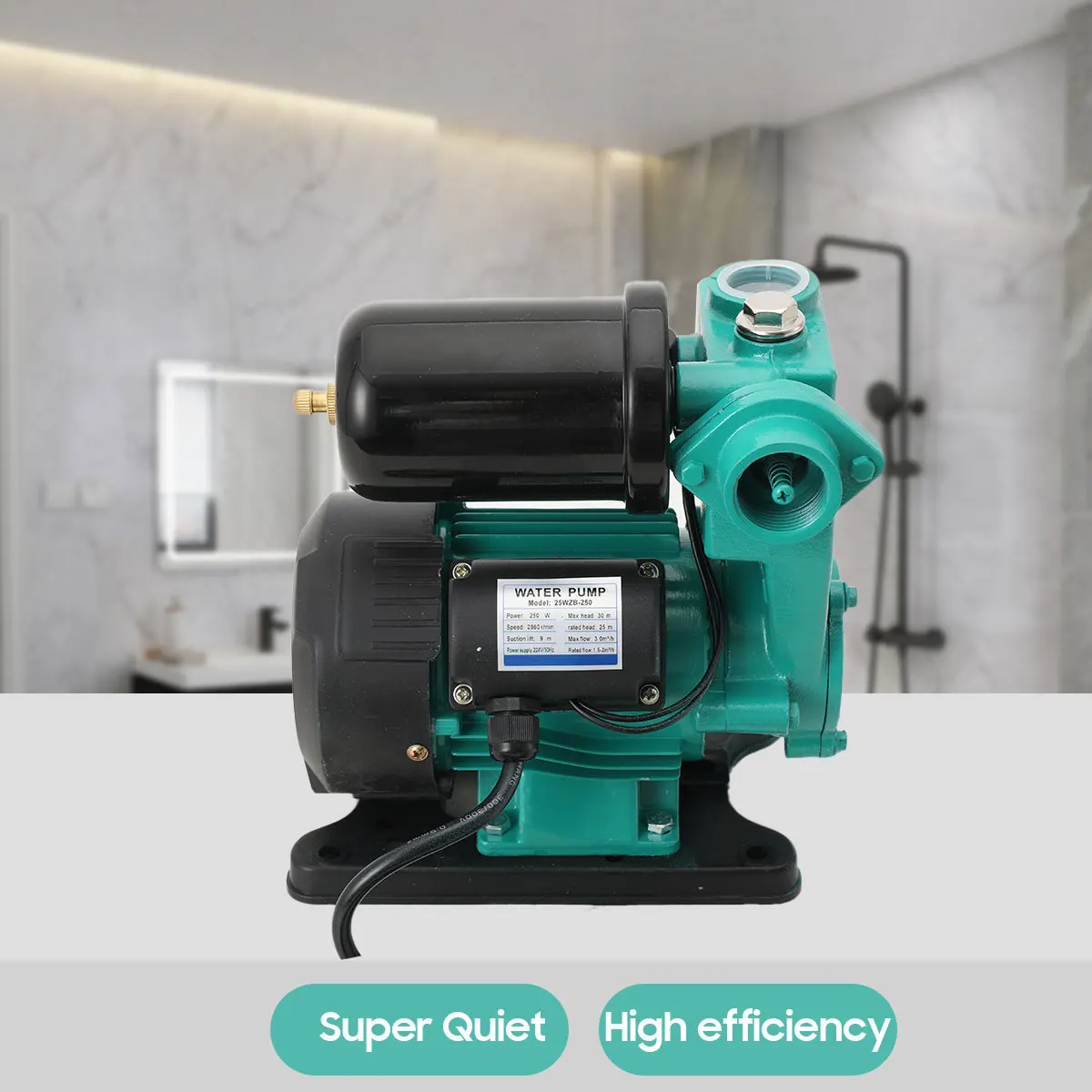 230 فولت 250 واط مضخة تكييف الهواء المنزلية الداعم التلقائي أنابيب مياه الصنبور المياه الباردة والساخنة مضخة فتيلة ذاتية