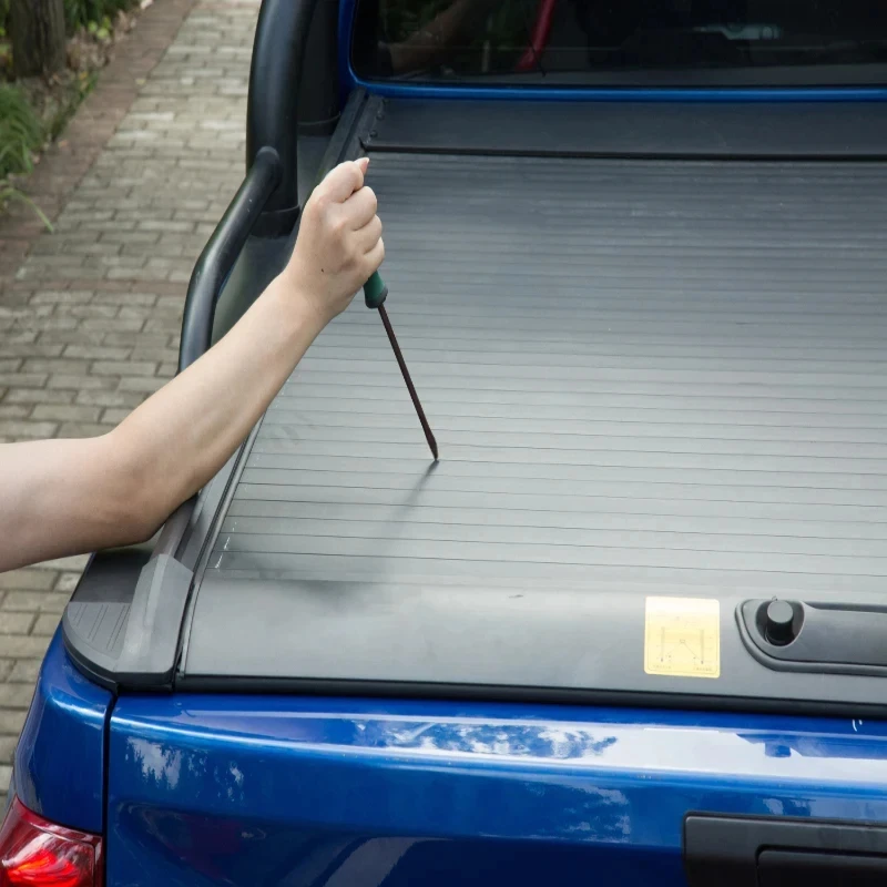 High Quality Hard Aluminum Alloy Manual & Electric Retractable Roller Shutter Tonneau Cover For Pickup Truck Bed