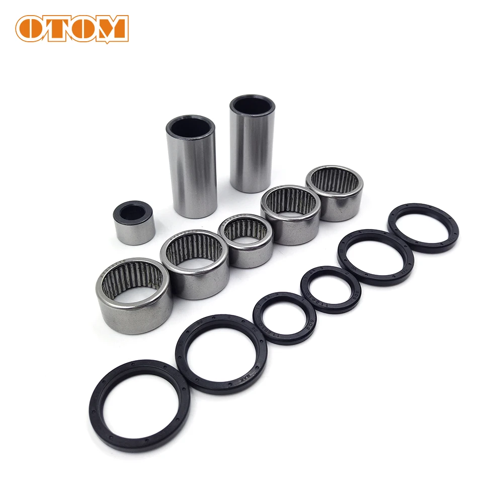 OTOM Motorcycle Triangle Lever Linkage ARM Bearing Kit Bearings Oil Seal Bushing For YAMAHA YZF YZFX WRF 250 450 Motocross Parts