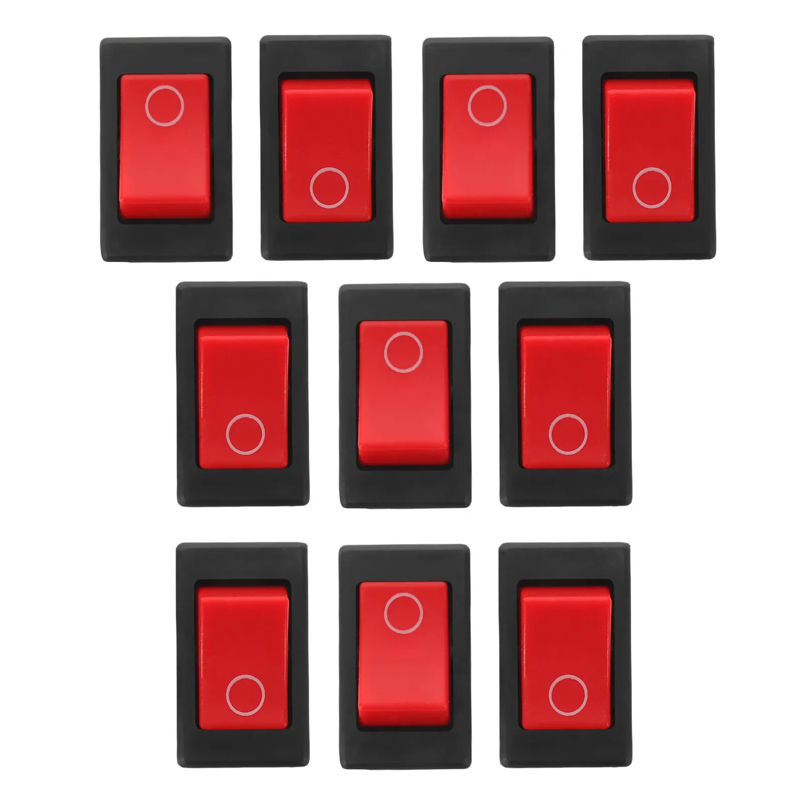 

10Pcs Mini on Off Rocker Switch Truck Air Conditioner Button Small Electrical Switch Air Conditioner Power Disconnect Control