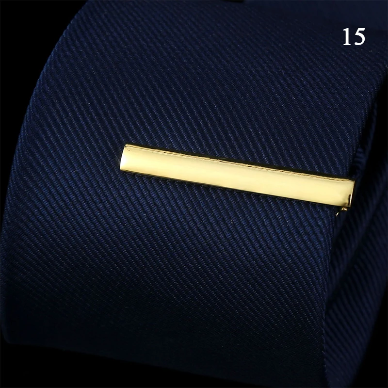 New Metal Silver Color Tie Clip For Men Wedding Necktie Tie Clasp Clip Gentleman Ties Bar Crystal Tie Pin For Men\'s Accessories