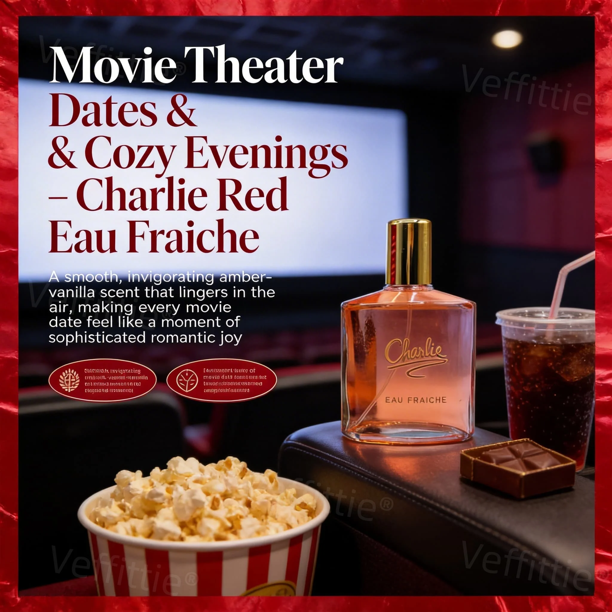 

Romantic Cinema Floral Warm Fragrance, osmanthus gardenia mid, patchouli musk base, all-day fresh scent for cozy date nights