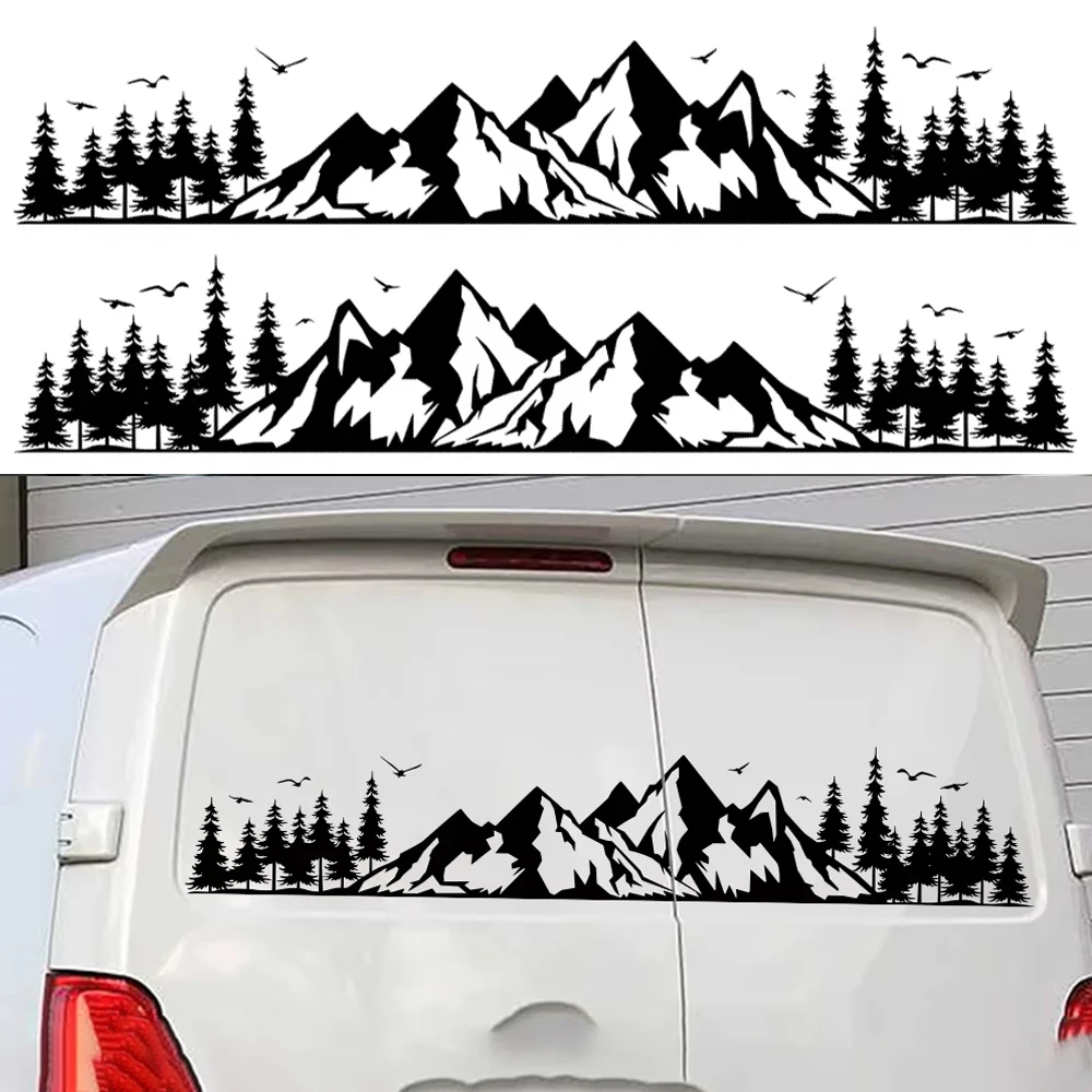 

Car Sticker Van Camper Decor Decal Vinyl Mountain Forest Decoration For Truck Camper RV Bus Caravan Body Auto Tuning Accessories