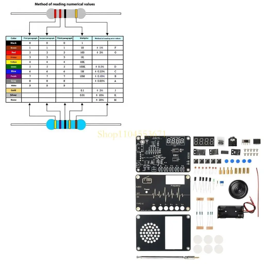ベストセラー完全な-rda5807-ラジオはんだ付けプロジェクトキット-3-チューニングモード-tda2822-聴覚アンプテクニカルスキル