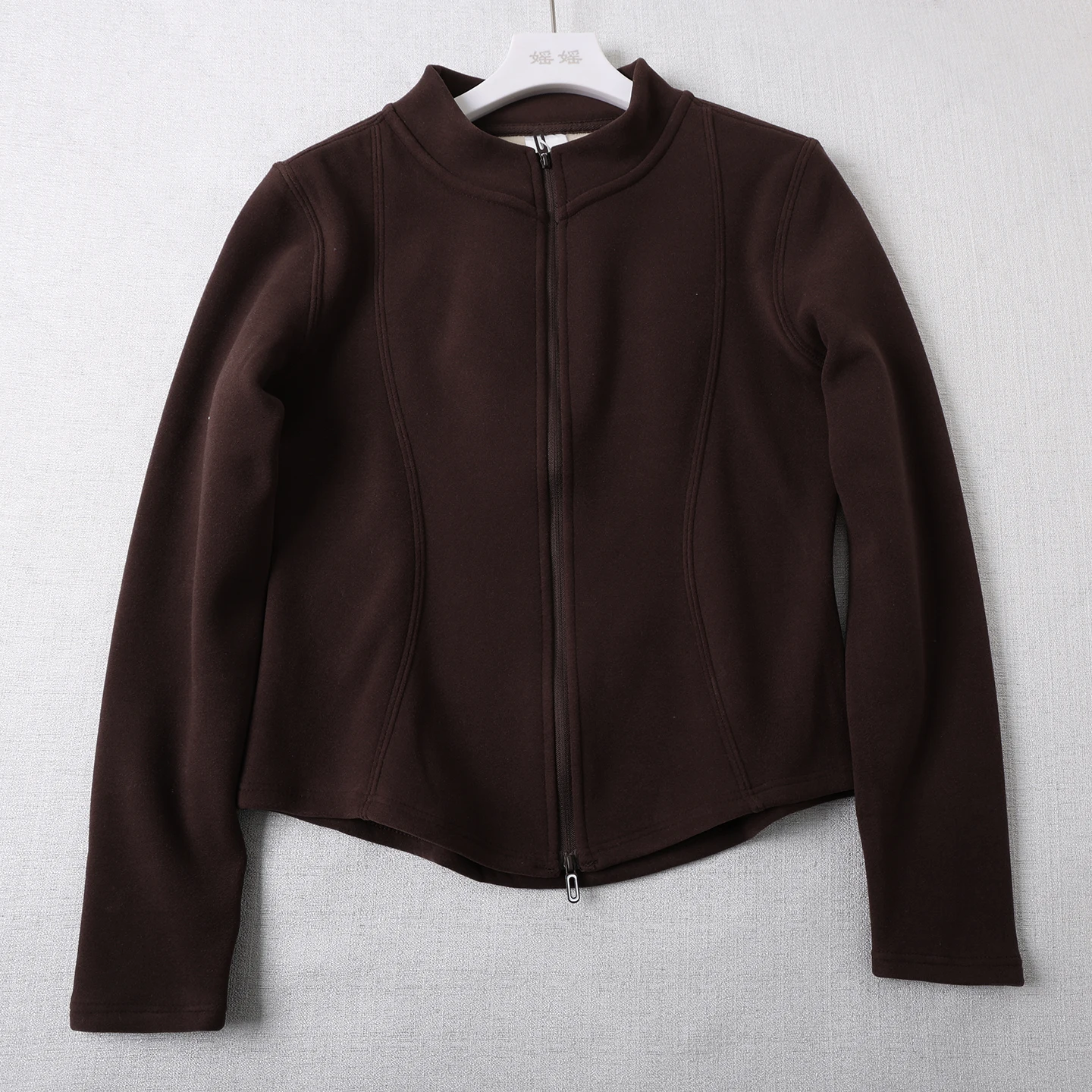 

Утягивающее женское пальто на подкладке с воротником-стойкой и двойной молнией на талии, осенне-зимнее женское верхнее пальто, длинное пальто...