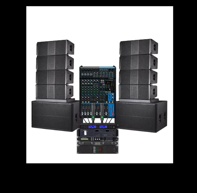 

Двойная 18-дюймовая акустическая система Subwoofer Line ArrayS Pro с усилителем мощности, полный комплект для профессиональной сценической музыки