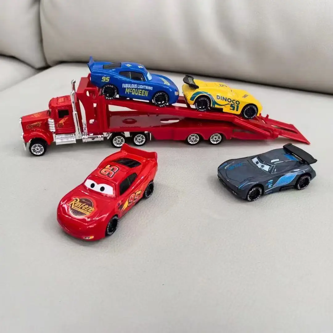 Disney Pixar Auto 3 Lightning Mcqueen Oom Truck Jackson Storm 1:55 Diecast Pvc Auto Model Pak Speelgoed Kinderen Jongen Festival Kid Gift