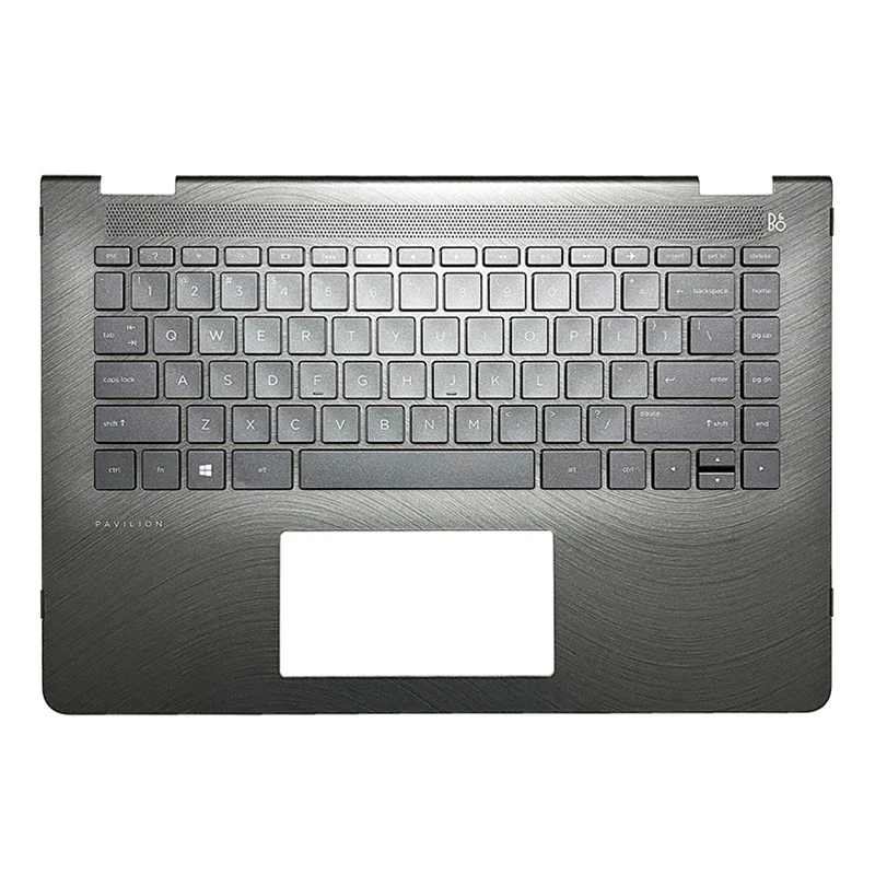 Imagem -03 - Tampa de Substituição do Teclado do Portátil Tampa Superior Top Case Apto para hp Pavilion X360 14-ba 14t-ba 14m-ba Tpn-w125 Novo us la