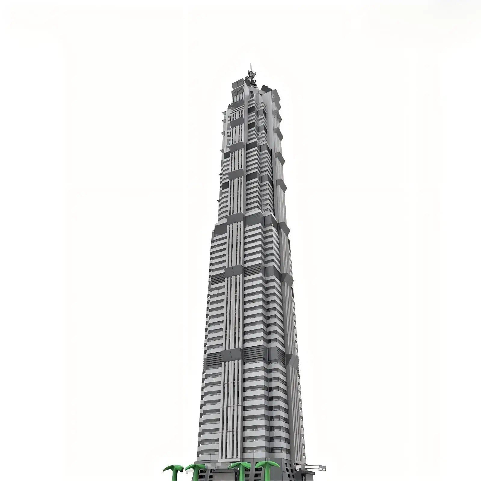 

MOC Shanghai Landmark 1:800 соотношение здания в сборе модель головоломки детская игрушка подарок на день рождения для мальчика Jin MAO Tower набор строительных блоков