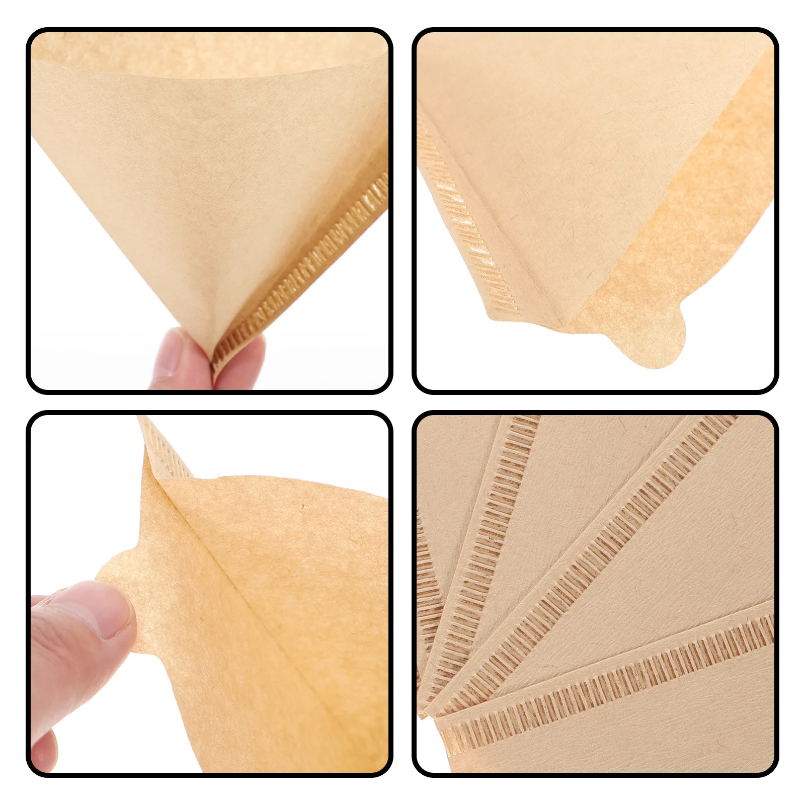

Coffee Filter Paper Set Cones Shaped Disposable Papers for Filters Cup Essentials