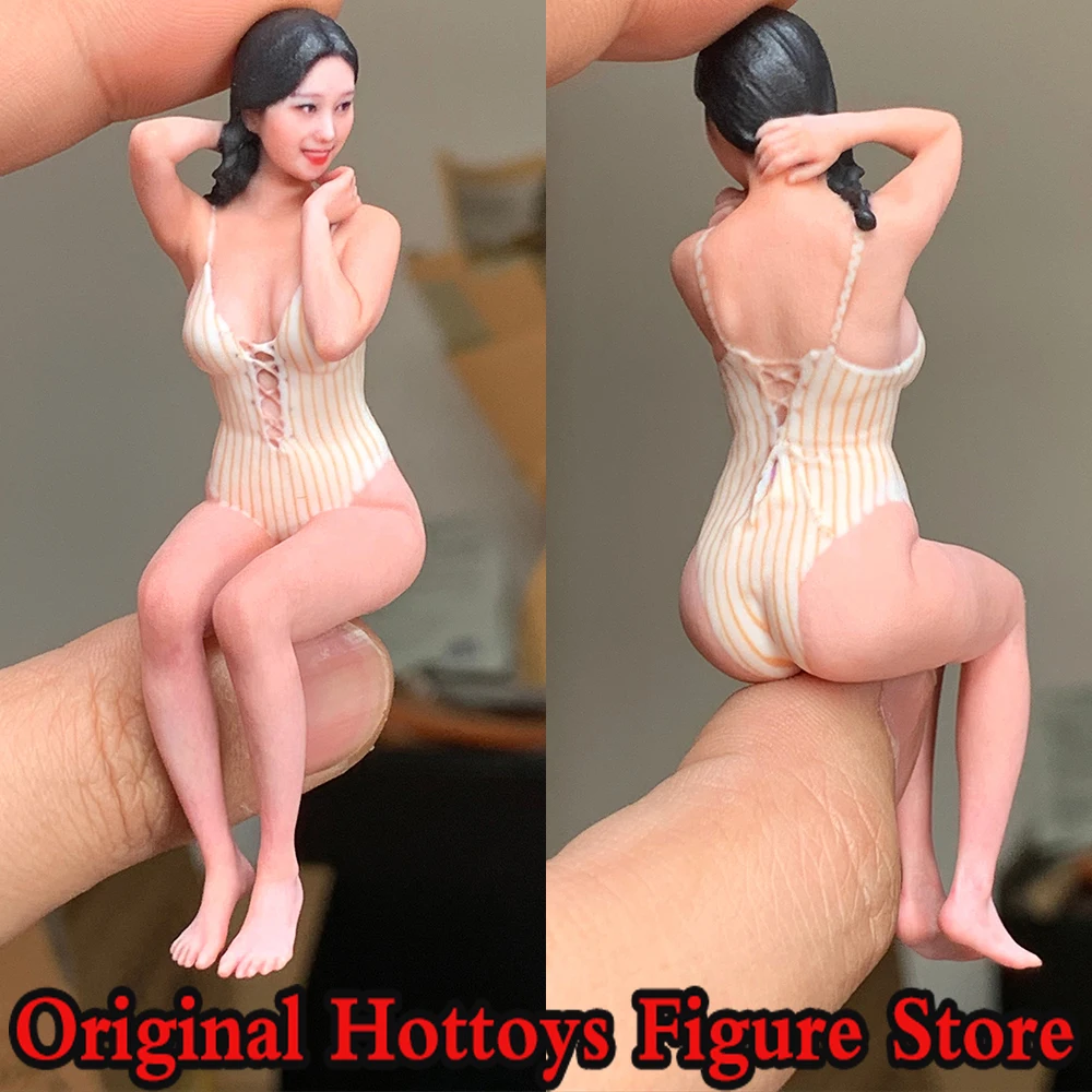 

Коллекционная миниатюрная реалистичная фигурка солдатки в купальнике, масштаб 1/16, полный комплект, около 8 см