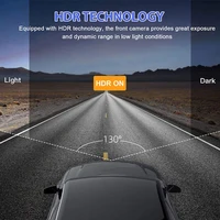 Dash Cam W/ IR Night Vision Loop Recording & 2" IPS Screen 1080P 3 Camera , DVR recorder, video recorder, Vehicle DVR 5