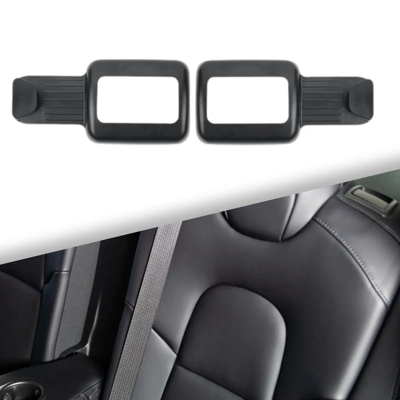 

2Pcs Seat Belt Bracket for Tesla Model Y Replacement with Hook Easy to Install Car Organizer Auto Interior Accessories Organizer