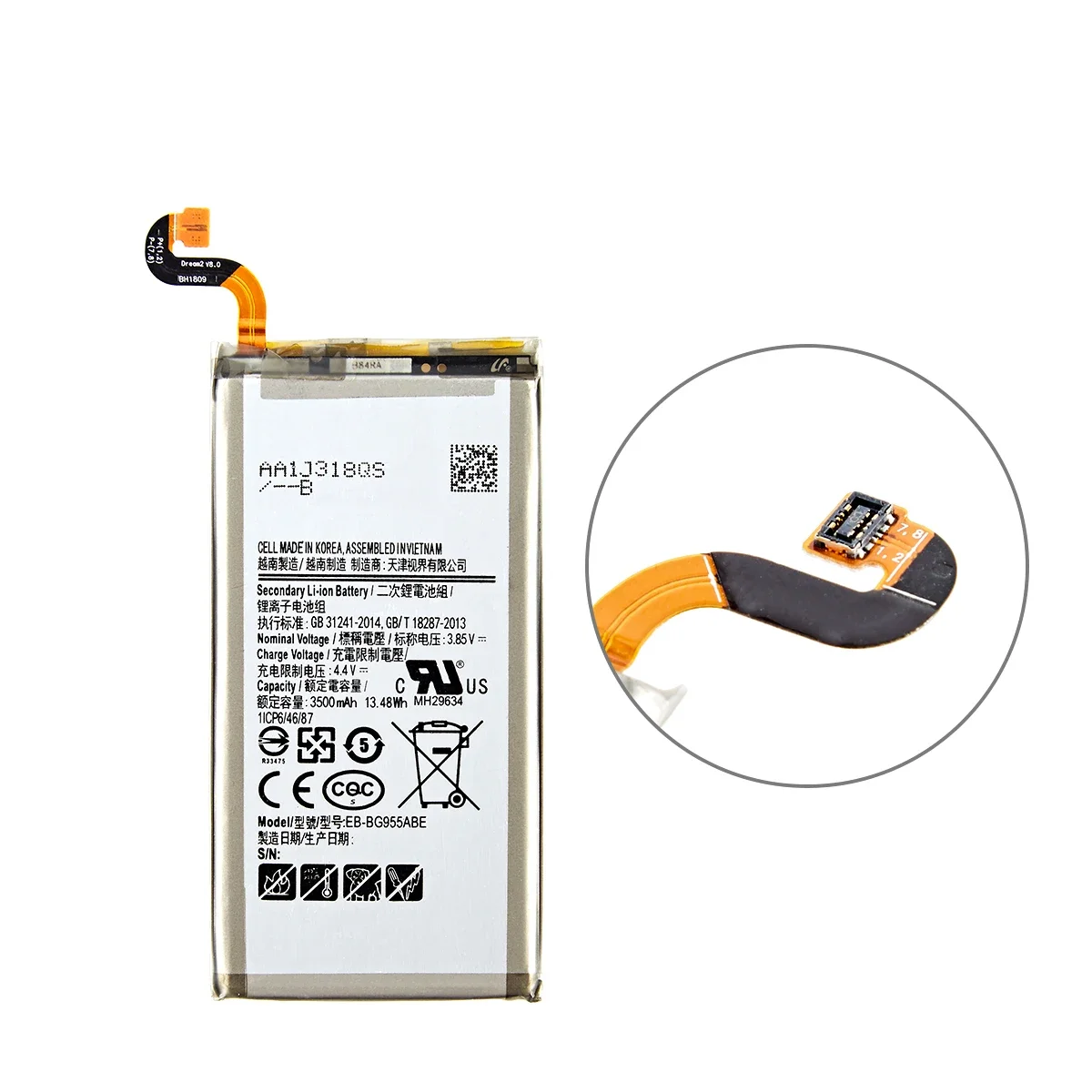 Brand New EB-BG955ABA EB-BG955ABE 3500mAh Battery For Samsung Galaxy S8 Plus+ G9550 G955 G955F/A G955T G955S G955P +Tools