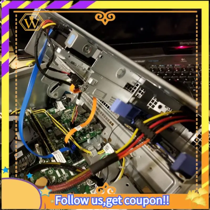 A01K-4X HDD SATA Voedingskabel Haakse SATA 15 Pin X2 Naar Mini 6 Pin ATX Adapter Voor Dell Inspiron 3653 3650 Serie