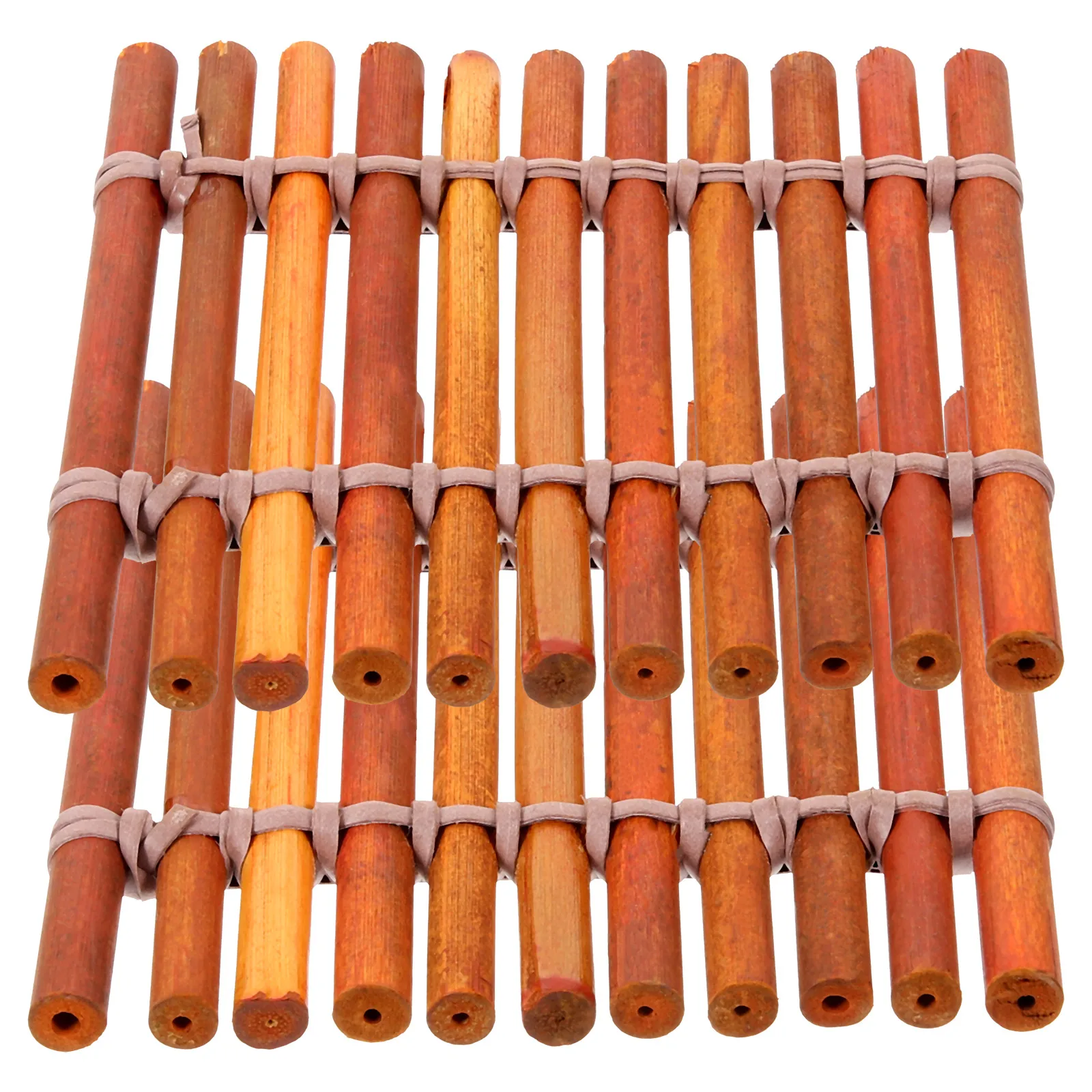 

2Pcs Bamboo Tea Cup Placemat Heat Resistant Coasters Home Bar Restaurant Use Table Mat Desktop Adornment Bamboo Tea Cup Placemat