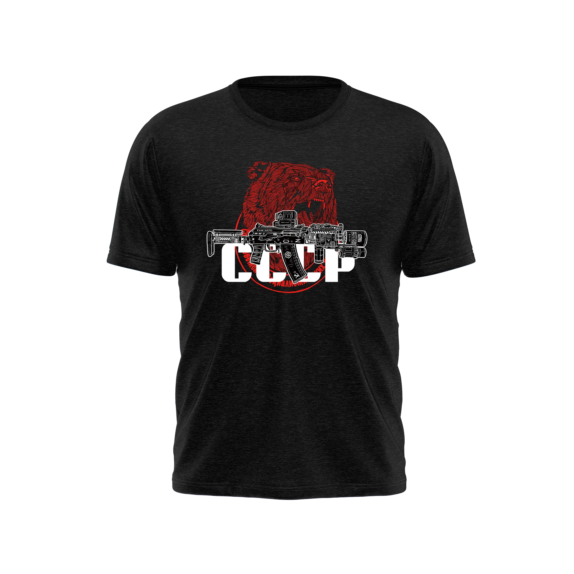 

CCCP Custom AK74U Тактическая футболка с круглым вырезом и короткими рукавами для любителей милитари, свободные топы из 100% хлопка, дышащая футболка