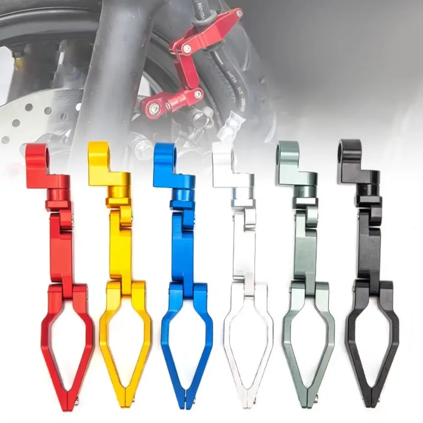 1pc Brake Line Hose Cable Guide Clamp Free Rotation Adjustment Foldable Oil Pipe Clamp Universal Motorcycles Accessories