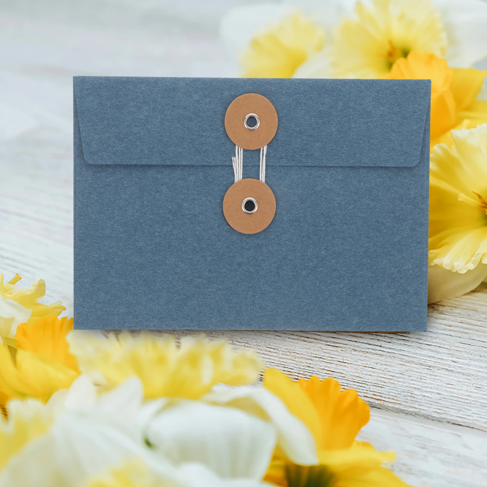 

10 Pcs Scrapbooking Retro Buckle Envelope Paper Bag Colored Envelopes Vintage File Bags