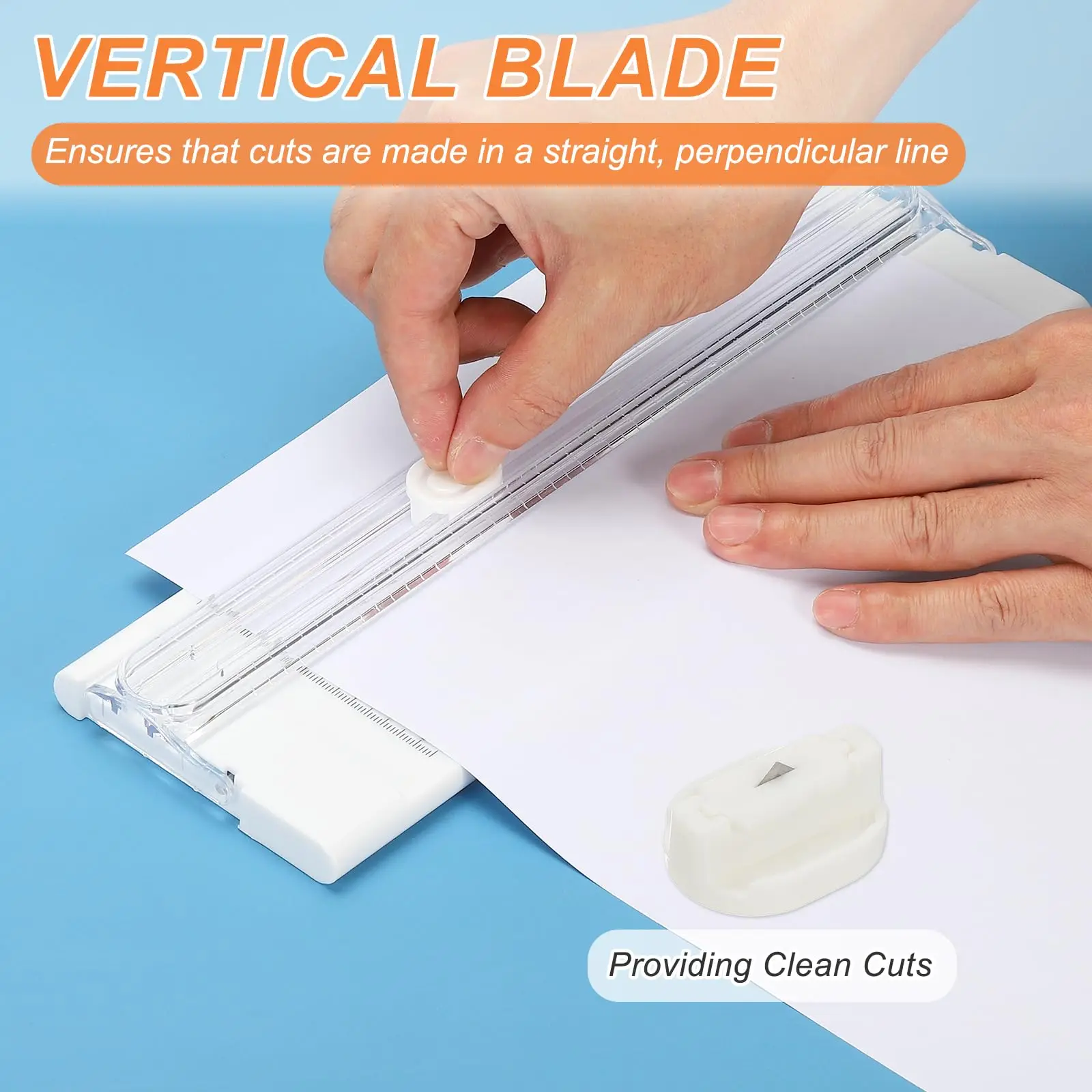 

1 шт., триммер для бумаги на пластиковой основе, прямой маленький портативный слайсер для бумаги, машина для резки бумаги для резки этикетки из картона