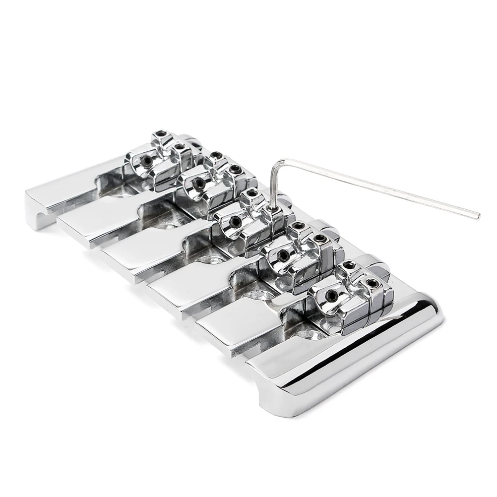 

5 String Metal Saddle Bridge Ukulele Replacement Bridge For Guitar Elegant Design Musical Instrument Replacement Parts