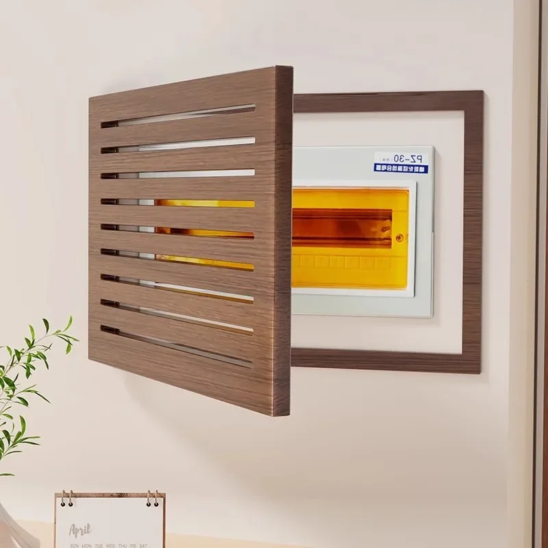 Simple Electric Meter Box Cover Wood Wall Art Concealment Panel Aesthetic Decorative Painting Interior Paintings Home Decor