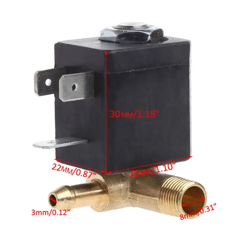 

Cannula 230V G1/8" Brass Steam Air Generator Water Solenoid for Valve Cof DropShipping