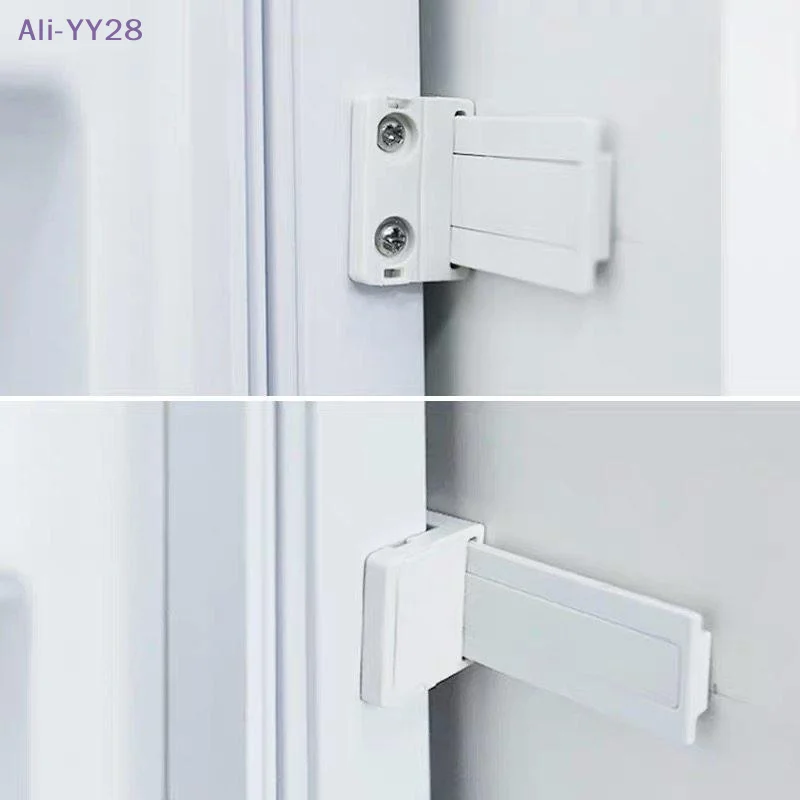 {MX} 1/4 Sets Refrigerator Door Sliding Guide For Electrolux/Siemens Built-in Fridge Door Slide Rail Mounting Kit