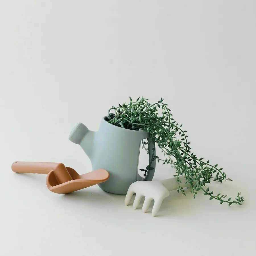 Ensemble de jardinage en silicone, outils de jardin et jouets de plage pour enfants (tym séché)