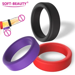 3pcs/set Silicone Penis Ring Delay Ejaculation Reusable Semen Cock Rings on for Man Enlargement Sex Toys For Men Couple Rings