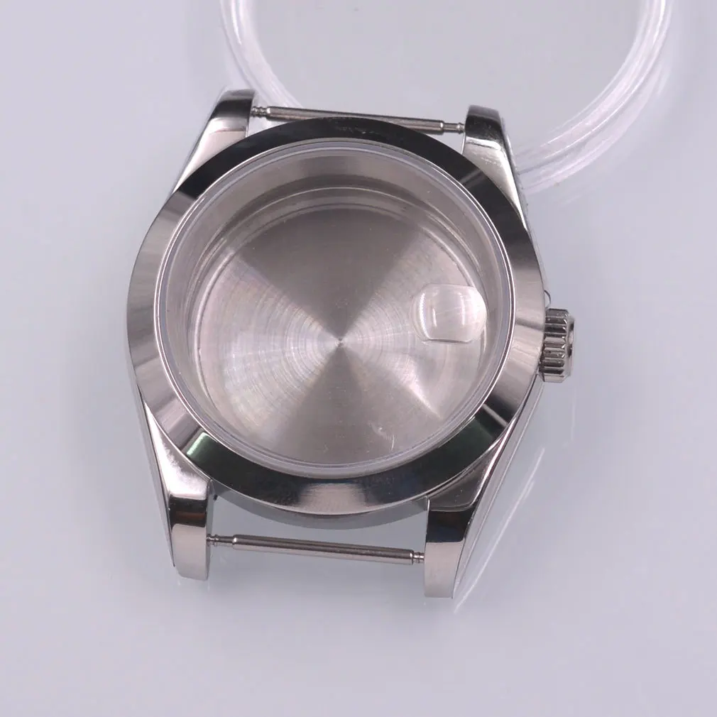 Sapphire Magnify Glass Stainless Steel 40mm Watch Case for NH35/36 ETA2824 2836 Seagull2130 2813 Miyota 8205 8215 821A Movement