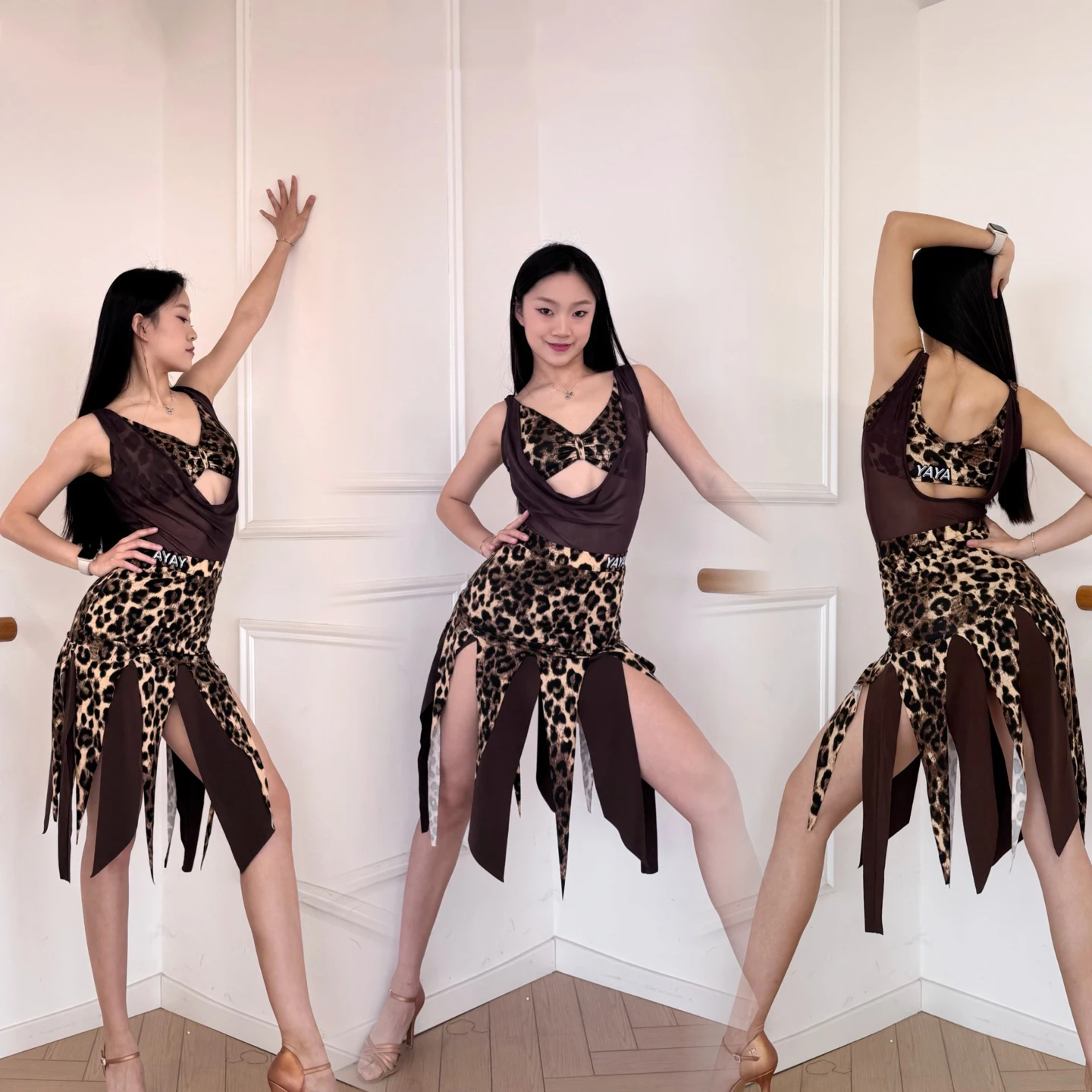 

Adults Latin Dance Competition Clothing Chacha Ballroom Dance Practice Costume Women Rumba Samba Latin Dance Suits SL12482