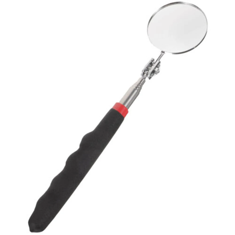 Extendable Inspection Mirror with LED Light and Swivel Joint Connector Improve Visibility in Tight Spaces and Angles