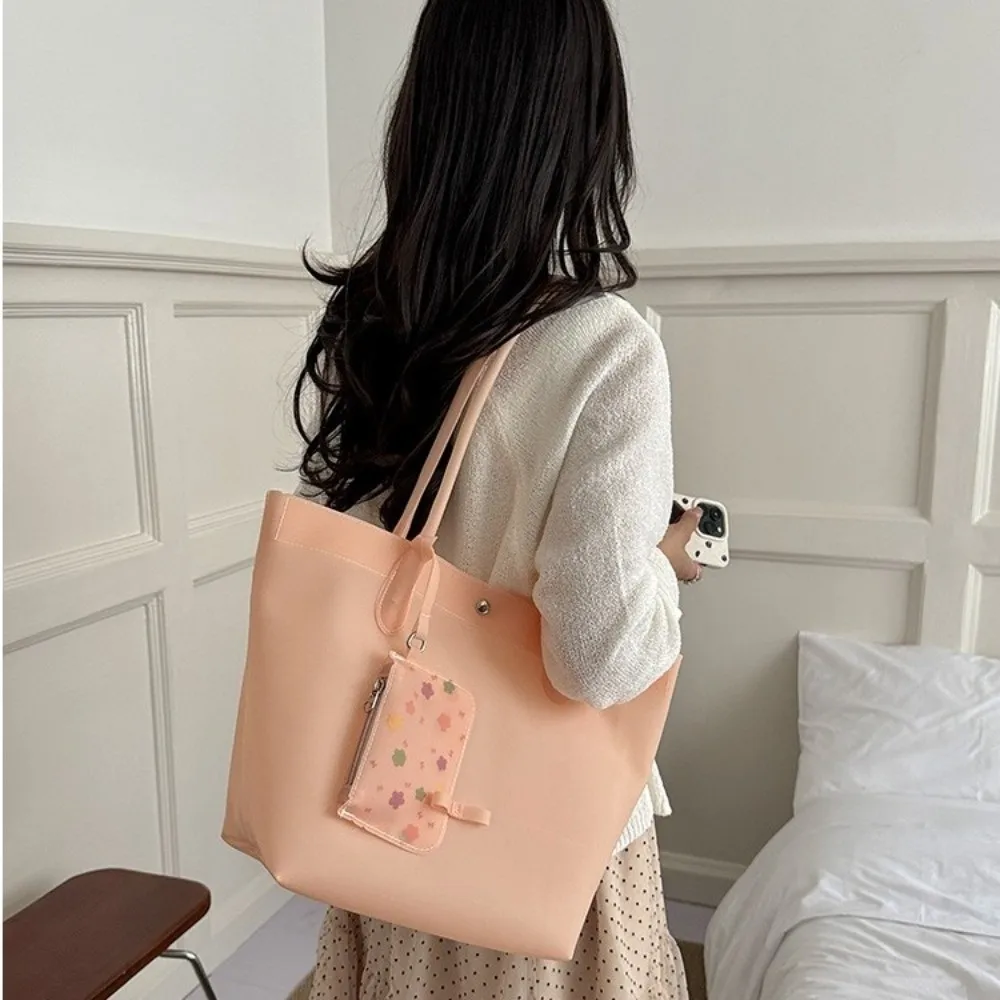 2026 Waterproof Pvc Transparent Tote Bag With Small Purse Women Jelly Shoulder Bag Beach Vacation Daily Travel Casual Shopper