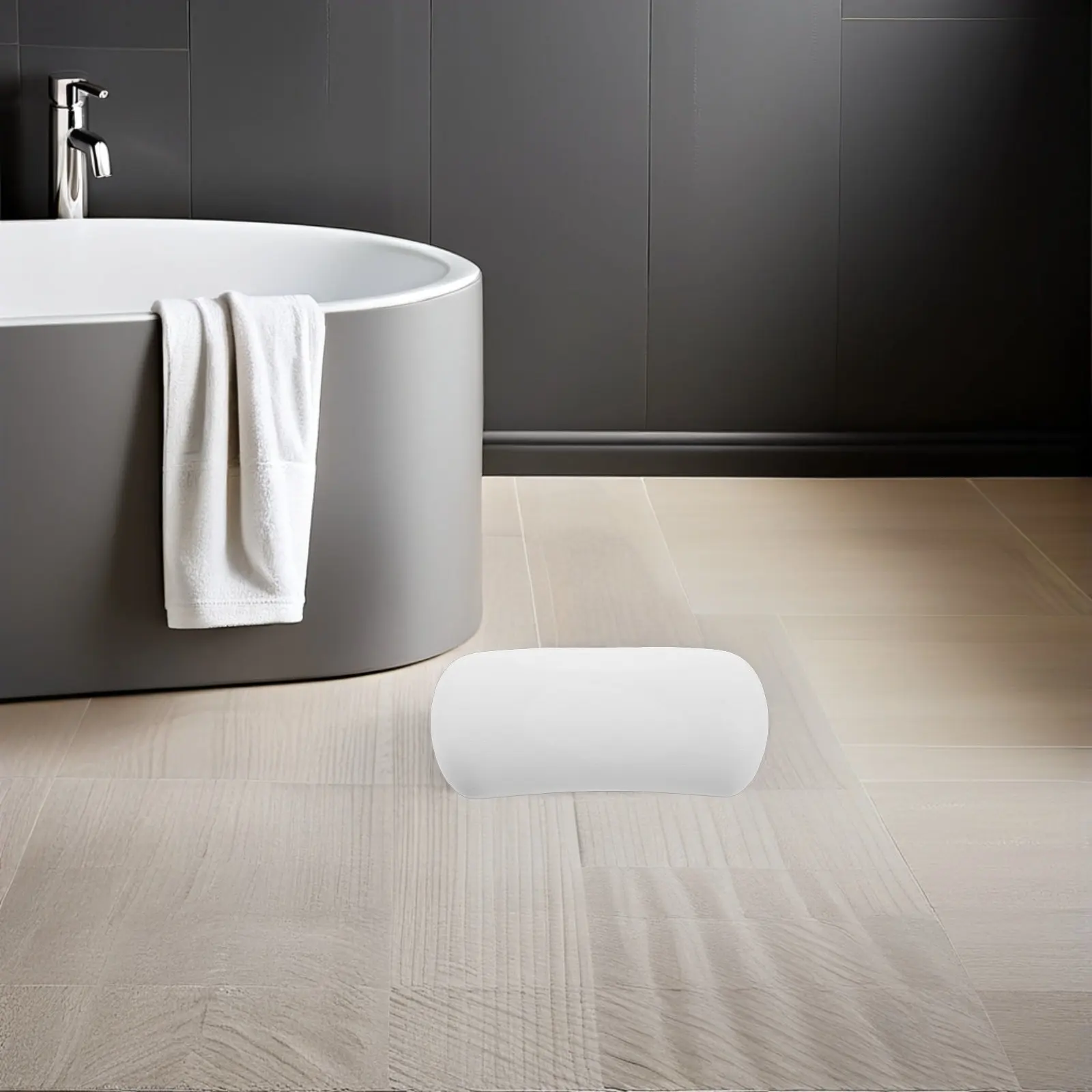 

Силиконовая подушка для ванной: эргономичная, утолщенная, с нескользящими присосками, быстросохнущая, для поддержки головы, комфортный аксессуар для спа-процедур и ванной комнаты