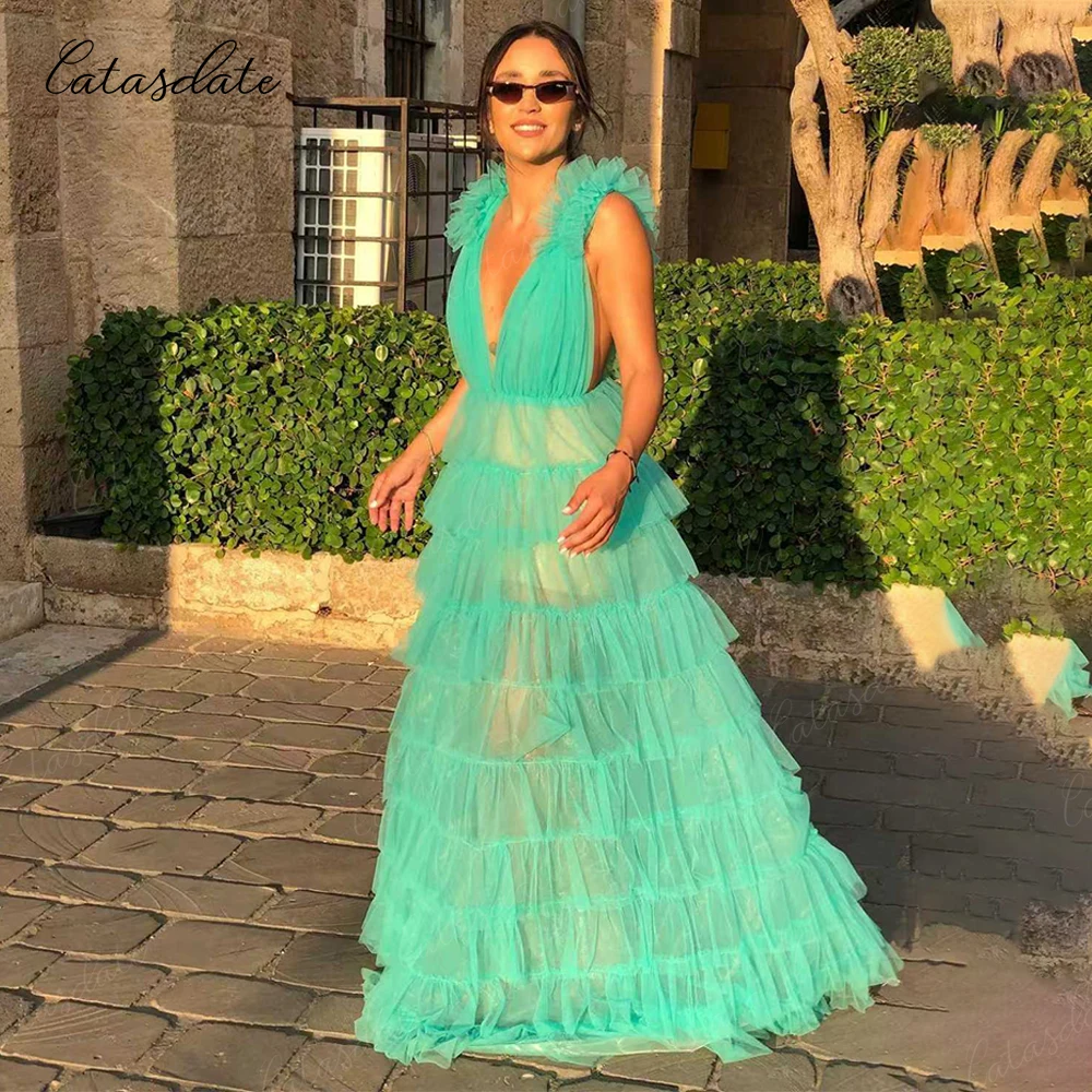 

Catasdate One Shoulder Evening Dress Shiny Party Dress Formal Wedding Ceremony Dress Elegant Dress for Special Events Customized