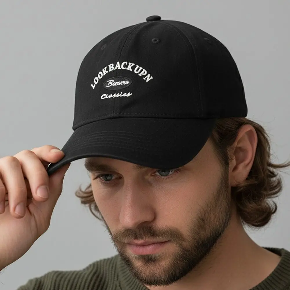 

Cotton Baseball Cap Curved Brim Sun Shading Embroidery Sun Hat Soft Top Breathable Outdoor Sports Hat for Men Women Unisex