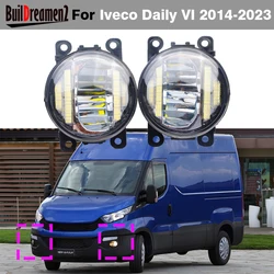 2IN1 Design 30W H11 Car LED Fog Light Assembly Daylight DRL For Iveco Daily VI 2014 2015 2016 2017 2018 2019 2020 2021 2022 2023