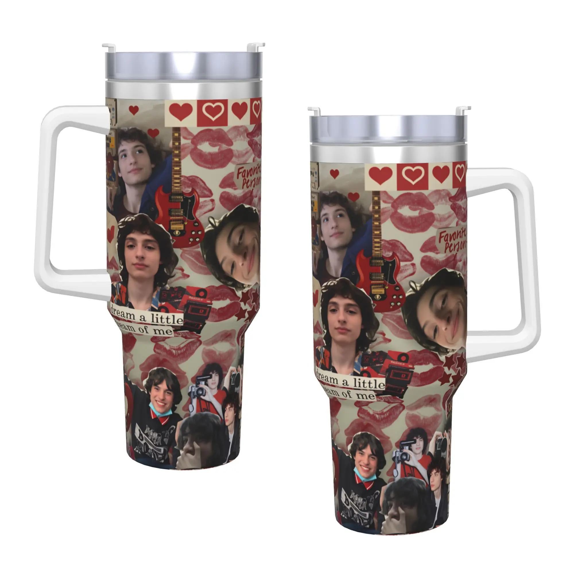 Stainless Steel Tumbler Finn Wolfhard Thermal Mug  Keep Heat Cold and Hot Mugs Cup Travelist Graphic Water Bottle