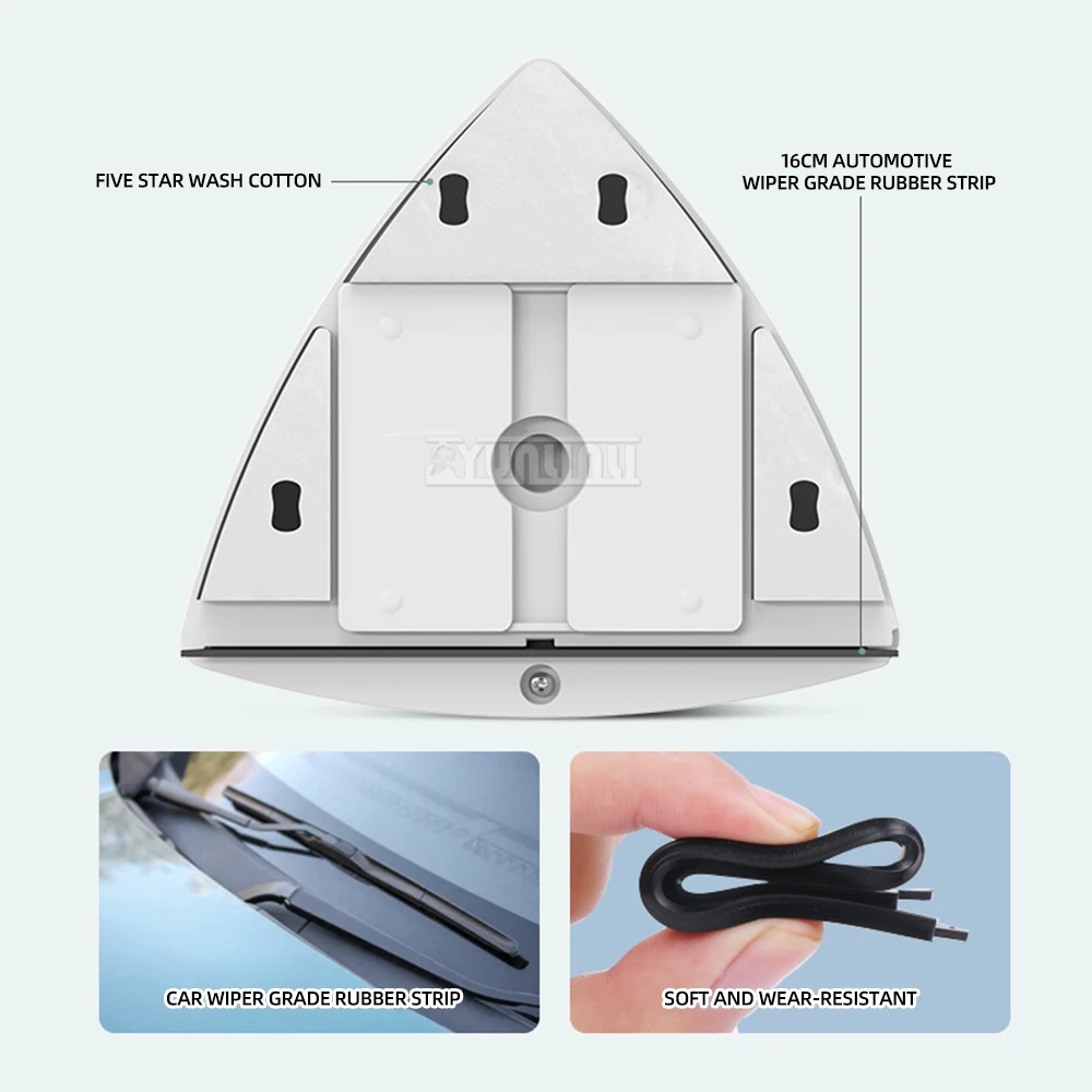 หน้าต่างทําความสะอาดกระจก, หน้าต่างสูงสองด้านในครัวเรือน, น้ํายาทําความสะอาดหน้าต่างแม่เหล็กแรงสูง, เครื่องมือทําความสะอาด, แปรงขูด