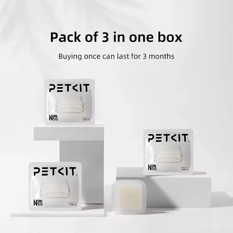 PETKIT N50 Seconda generazione di cubi deodoranti Per PURA MAX lettiera per gatti automatica Forniture per animali domestici Gatti puramax2 parti deodorante