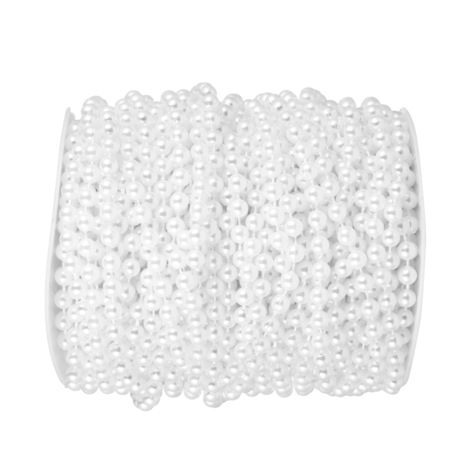 

1 Roll Faux Pearl Beads Strand Garland Decorative Trim Beads Curtains Wedding Party Diy Craft Resin Plastic Spool