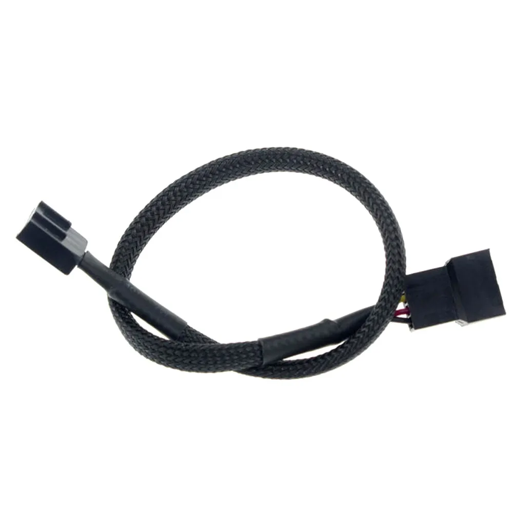 4Pin PWM Fan Splitter Verlengkabel Mouwen Gevlochten Computer PC Fan Power Kabel voor Computer ATX Case 4-Pin/3-Pin Cooling