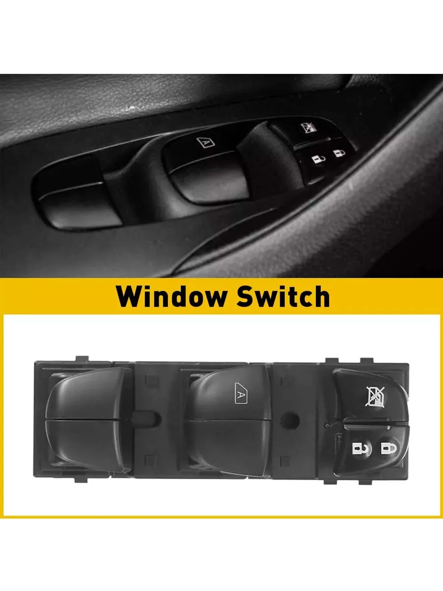 

New Master Window Power Switch For 2013 2014-2018 Nissan Altima Rogue Sentra LEAF 25401-3SH1A 25401-3TA5A 254013SH1A 254013TA5A