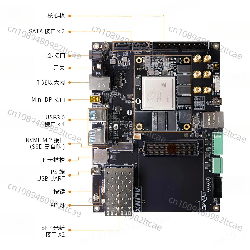 FPGA Development Board Xilinx Zynq UltraScale   MPSoC XCZU9EG 15EG 4K